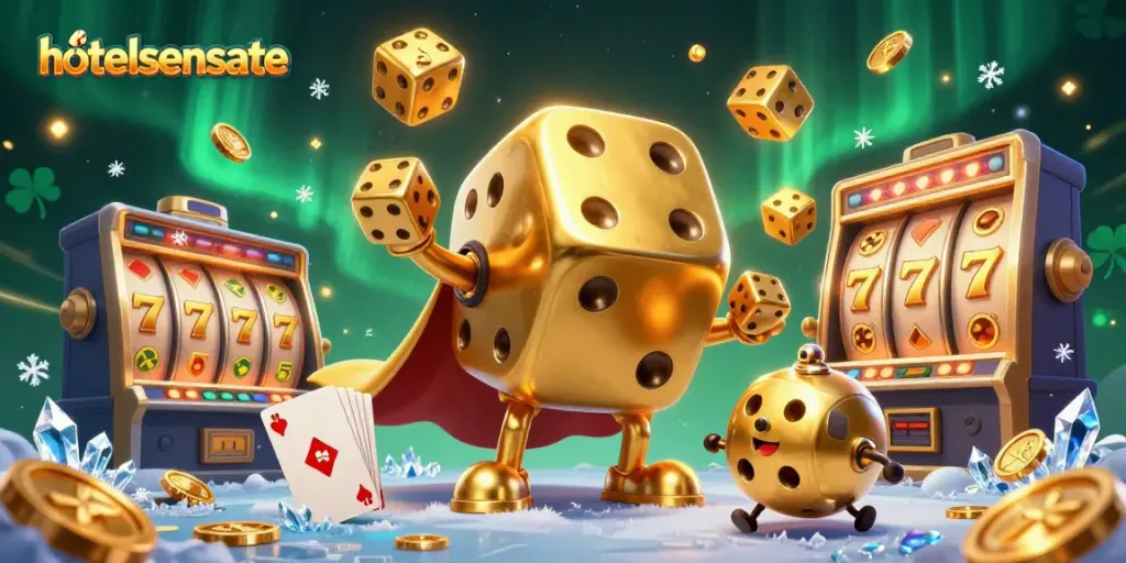 Play thrilling slots with hotelsensunte's vibrant and engaging 3D casino illustration.