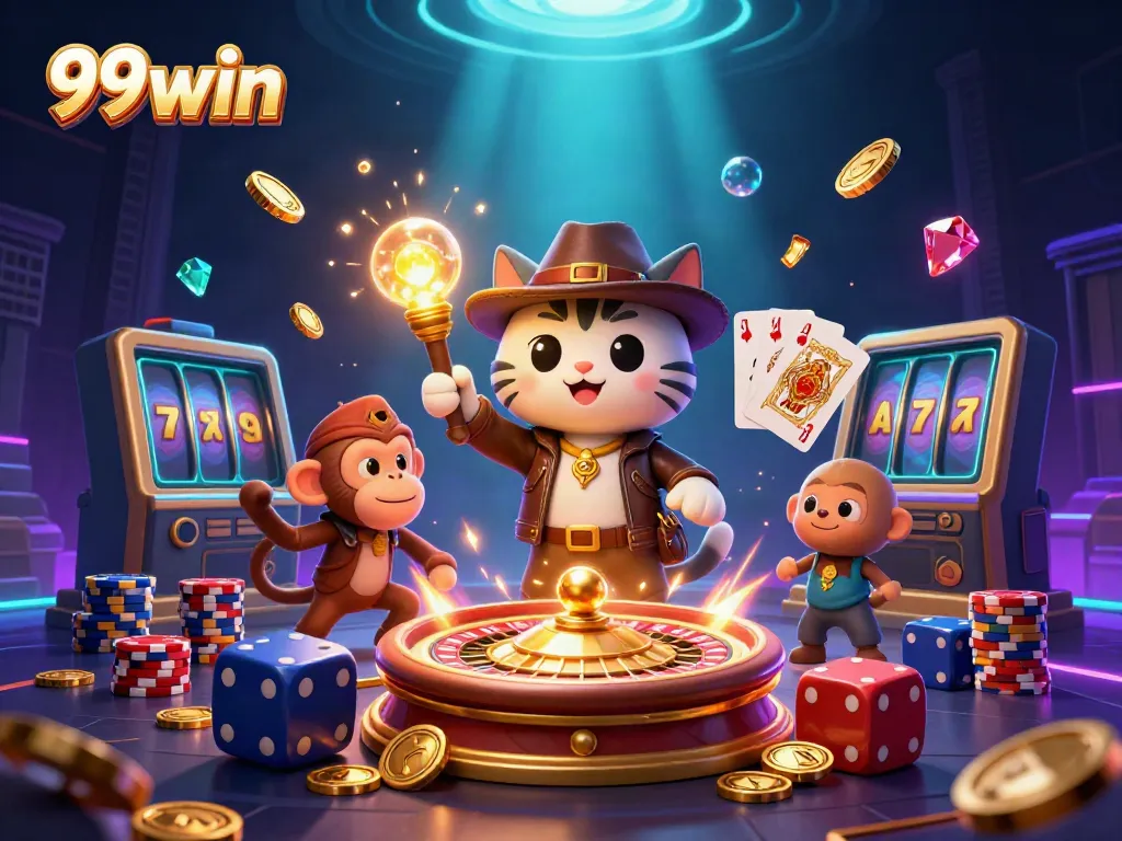 Experience the thrill of winning at 99win with colorful coins and exciting game elements.