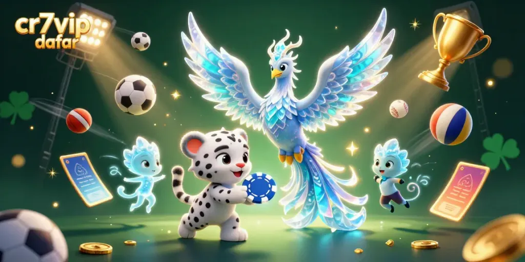 Permainan cr7vip daftar dengan visual menarik, menampilkan phoenix es, anak macan tutul, dan sprite es