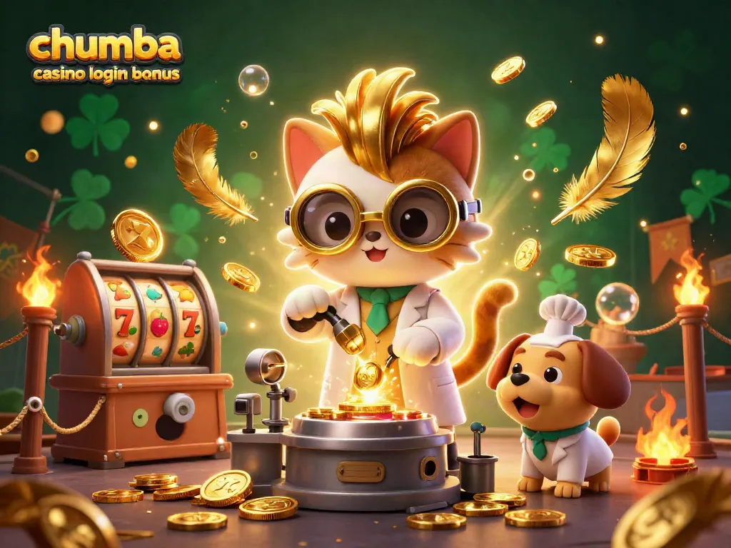 Claim your chumba casino login bonus with thrilling gaming scenes and gold coin excitement.