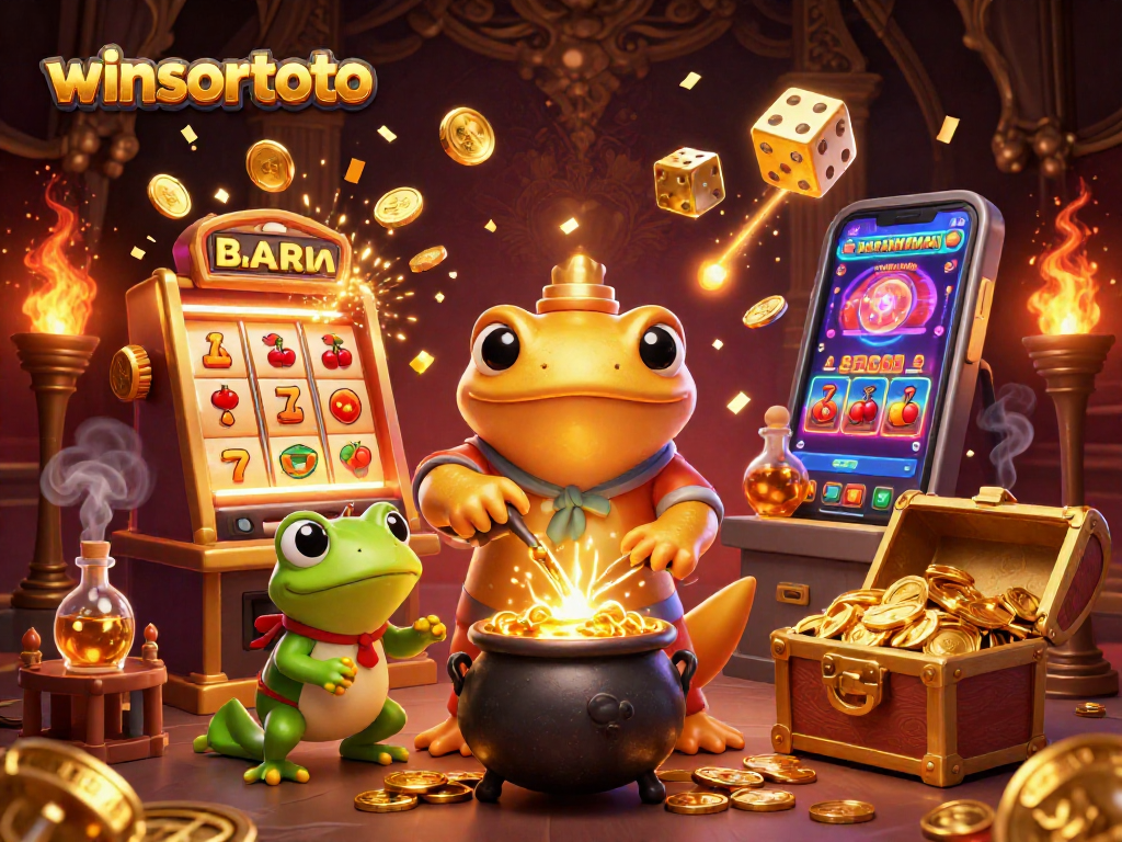 Menangkan permainan menggunakan winsortoto dengan slot megah dan karakter alkemis kartun yang transmutasi emas.