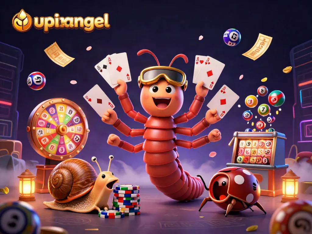 Mendapatkan pengalaman bermain upintogel yang menyenangkan dengan dealer kartu, kerang, dan elemen lotere yang berwarna-warni.