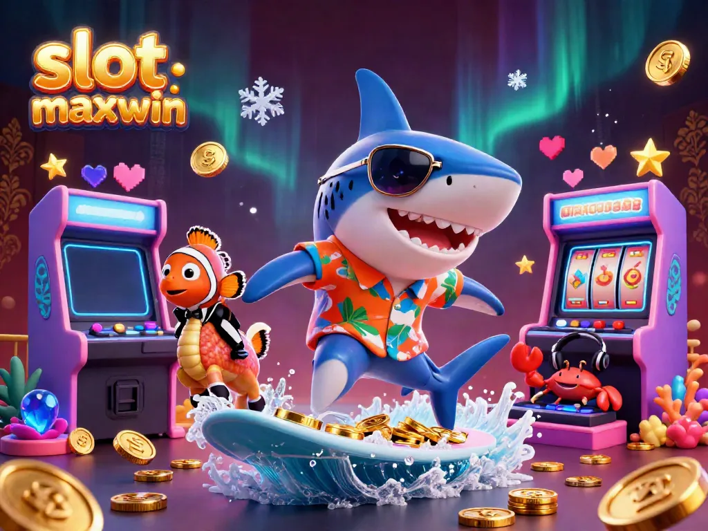 Menangkan slot maxwin sambil menikmati suasana kasino dengan karakter kartun yang hidup dan elemen game menarik.