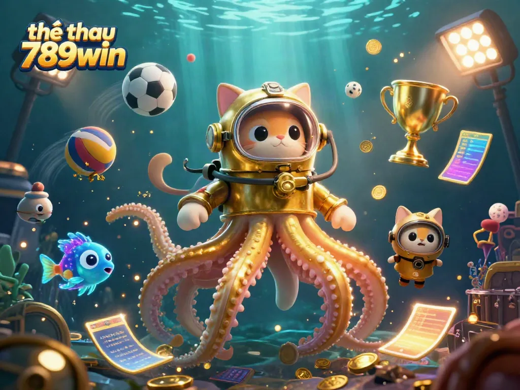 Experience the excitement of thể thao 789win with an exhilarating illustration of sports betting action featuring dynamic characters and game elements.