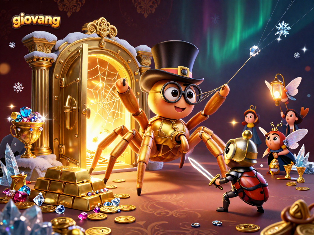 Experience thrilling action at giovang’s casino with a golden tarantula and brave beetle knights.