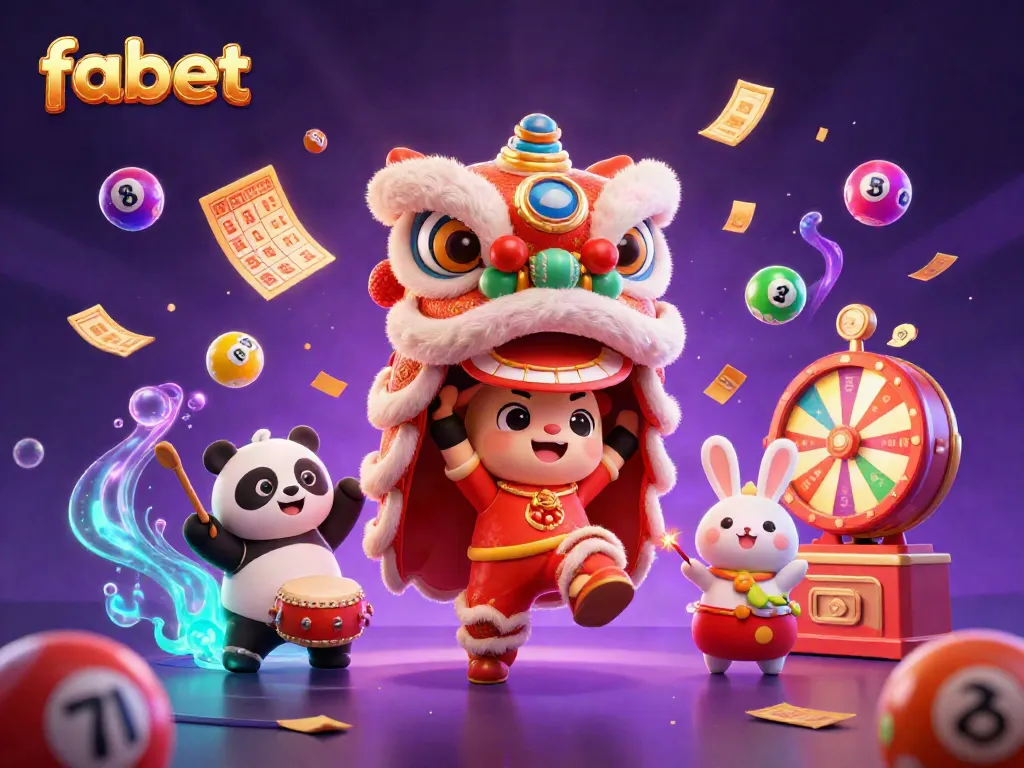 Play exciting games at fabet with vibrant characters and dynamic lottery elements.