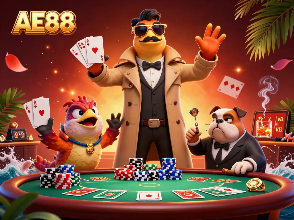 Watch three raptors disguised as a tall person attempting to sneak into a VIP lounge at AE88 casino.