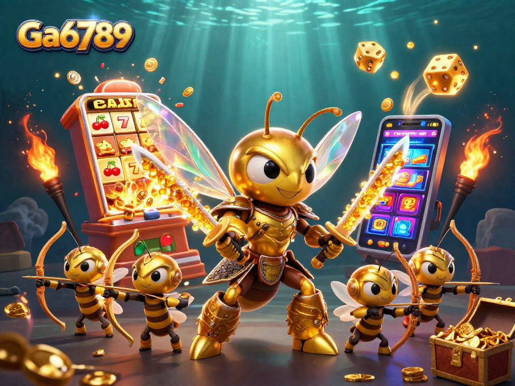 Engage with Ga6789 through thrilling slot machine adventures and vibrant casino visuals.