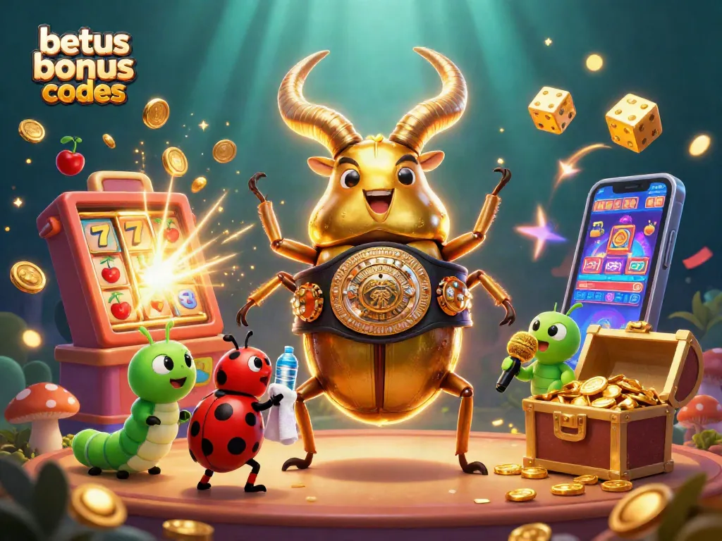 Experience thrilling gameplay with betus bonus codes, featuring dynamic casino elements in a vibrant 3D scene.