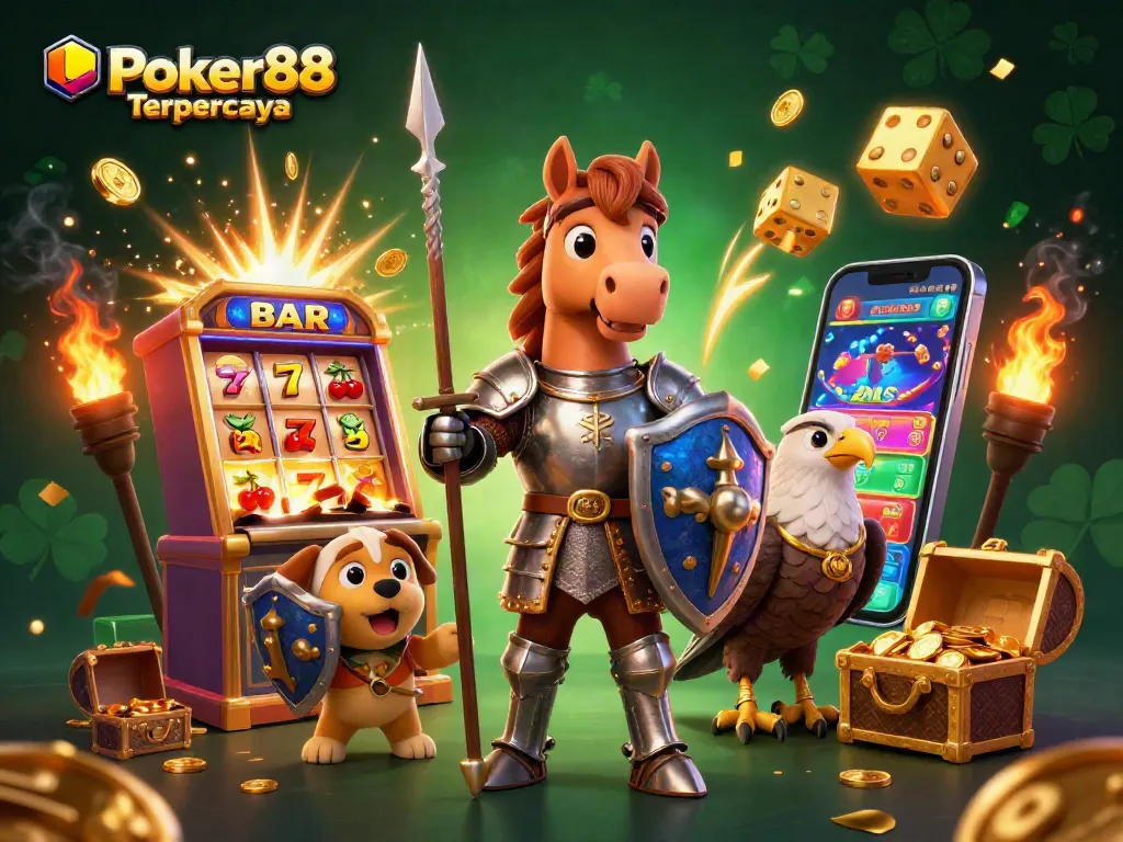 Experience thrilling gameplay at Poker88 Terpercaya with enchanting treasures and dynamic casino elements.